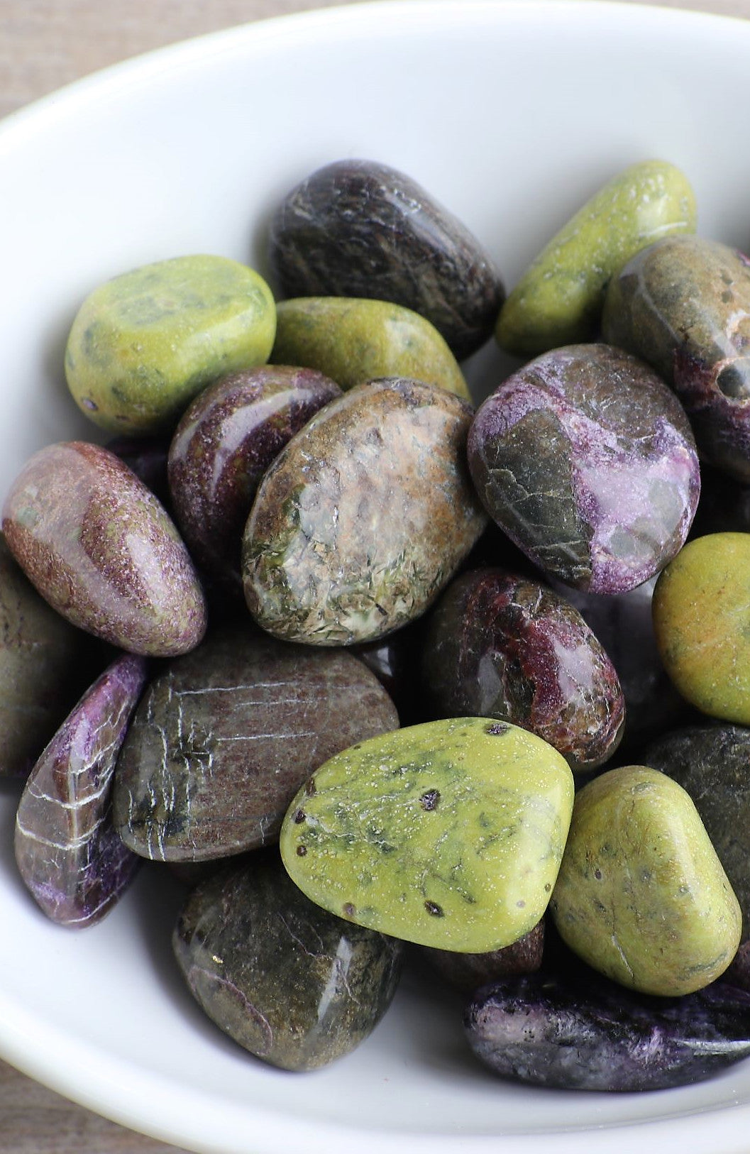 Atlantasite Tumbled Stone (aka Serpentine in Stitchtite)